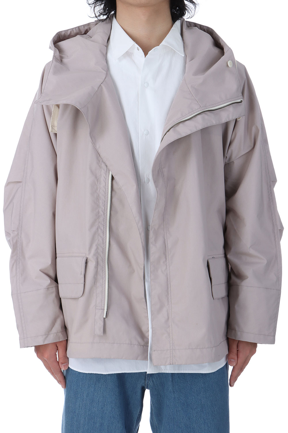 Hooded Deck Jacket - Gray Beige (S25SA005) | セレクト Hooded Deck Jacket - Gray Beige (S25SA005) | セレクト