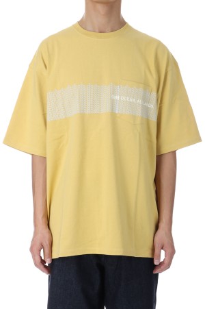 OOAL Graphic Pocket Tee - Vintage Yellow (S25SI021)