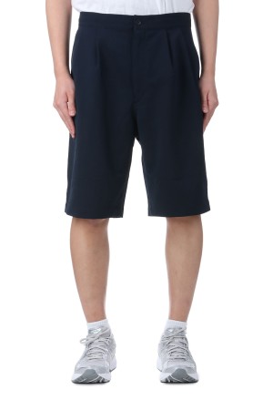 ALPHADRY Double Pleats Shorts - Navy (S25SD052)