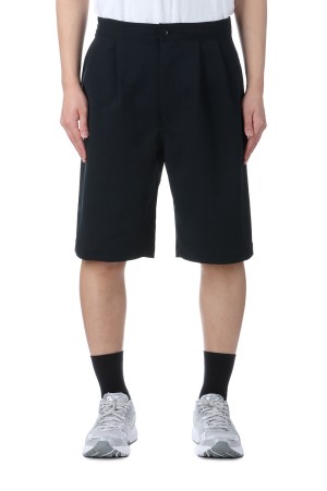 ALPHADRY Double Pleats Shorts - Black (S25SD052)