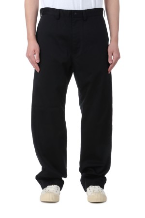 Wide Straight Chino Pants - Black (S25SC079)
