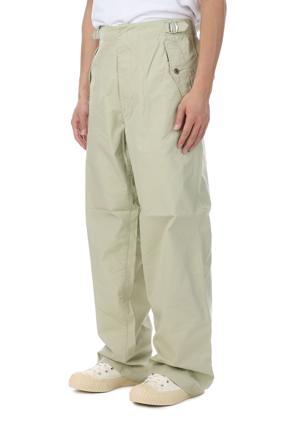 Side Belt Wide Pants - Light Green (S25SC107) | セレクトショップ