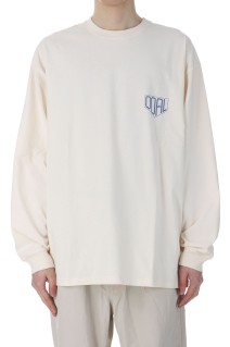 OOAL L/S Graphic Tee - Ivory (S25SI014)