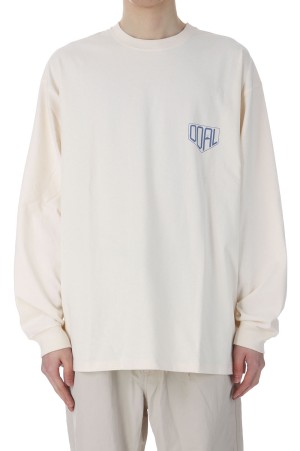 OOAL L/S Graphic Tee - Ivory (S25SI014)