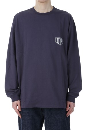 OOAL L/S Graphic Tee - Vintage Navy (S25SI014)