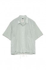 Open Collar S/S Shirt - Coral Green (S25SG019)