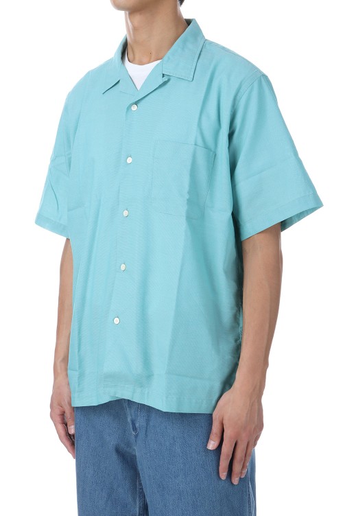 Open Collar Panama S/S Shirt - Mint (S25SG119) | セレクトショップ