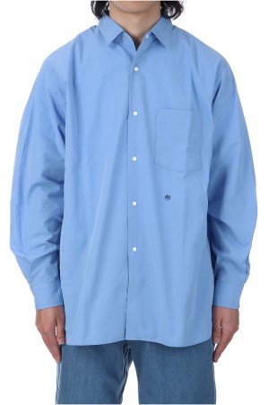 Regular Collar Wind Shirt - Sax (SUGS400)