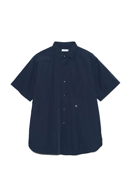Regular Collar Wind S/S Shirt - Dark Navy (SUGS405) | セレクト
