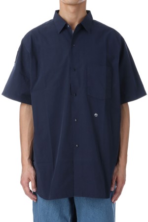 Regular Collar Wind S/S Shirt - Dark Navy (SUGS405)