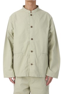 Band Collar Shirt Jacket - Light Green (S25SA106)