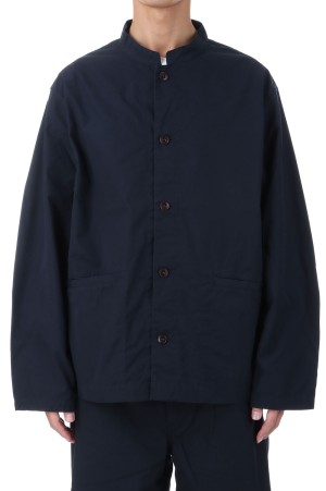 Band Collar Shirt Jacket - Navy (S25SA106)