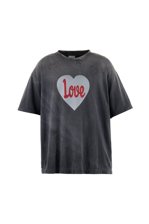 ★OY★M.S HEART TEE - BLACK★正規品/韓国直送料込/人気 A'GEM/9 × .kom『DXOH/ディソエイチ』LIFE T-SHIRT/ライフティー