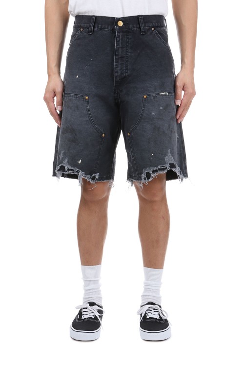 DOUBLE KNEE SHORTS / BLACK (SM-HR8-0000-071) | セレクトショップ