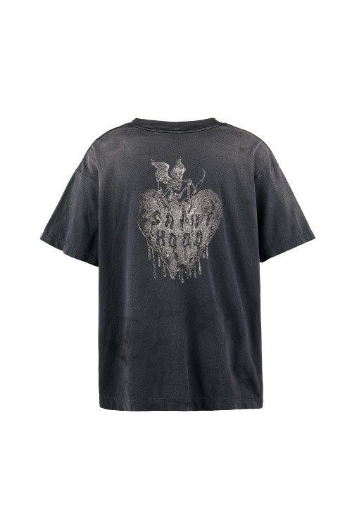 【SAINT MICHAEL】STHD . SS TEE FEARLESS/BLACK STHD . SS TEE FEARLESS/BLACK(SM-HR8-0000-C70) | セレクト