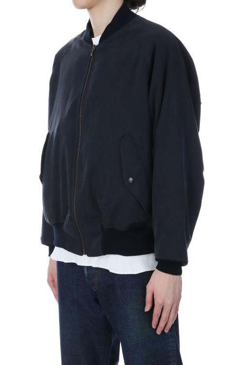 Silk Padding Jacket - NAVY (25SAP-01-08H) | セレクトショップ