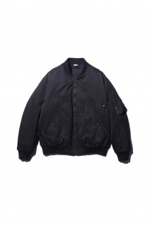 Vintage Silk Flight Jacket - BLACK (25SAP-01-15H)