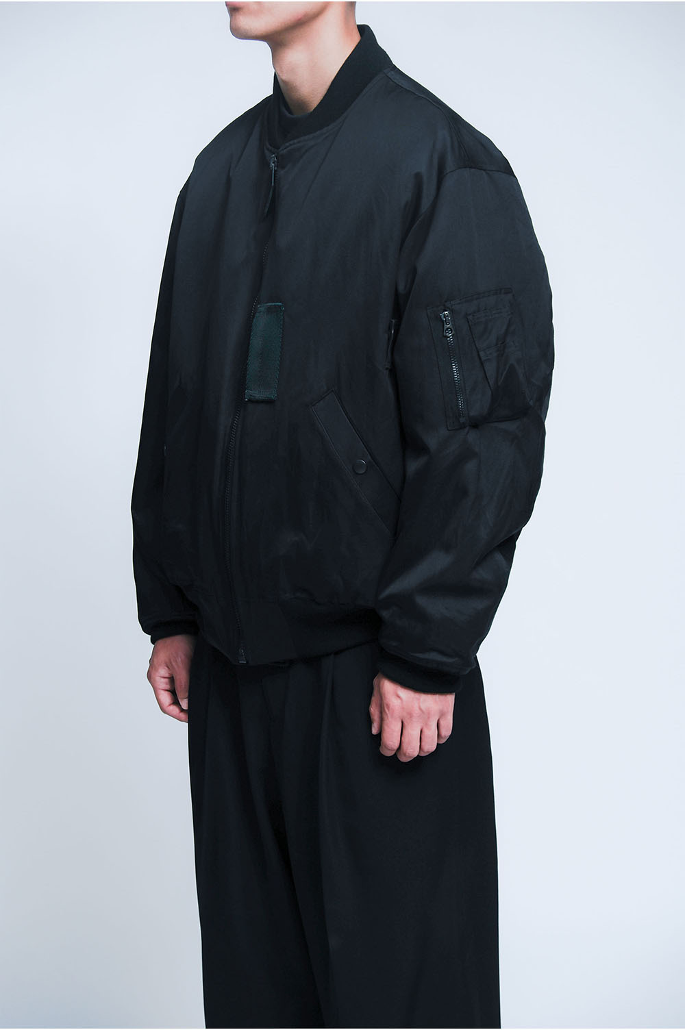 Vintage Silk Flight Jacket - BLACK (25SAP-01-15H) | セレクト