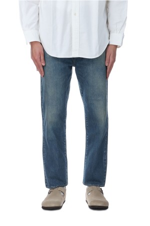 Washed Denim Wide Pants - INDIGO (AP-4002)