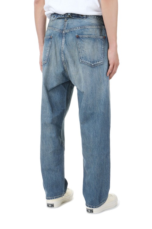 No.22 Washed Wide Denim Pants - INDIGO (AP-4003) | セレクト