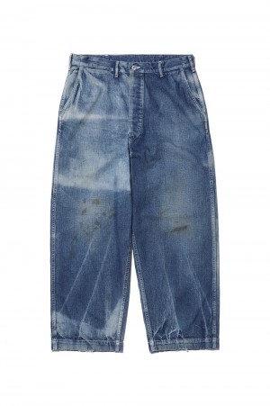 US ARMY DUNGAREE DENIM TROUSERS - INDIGO (25SAP-04-07K)