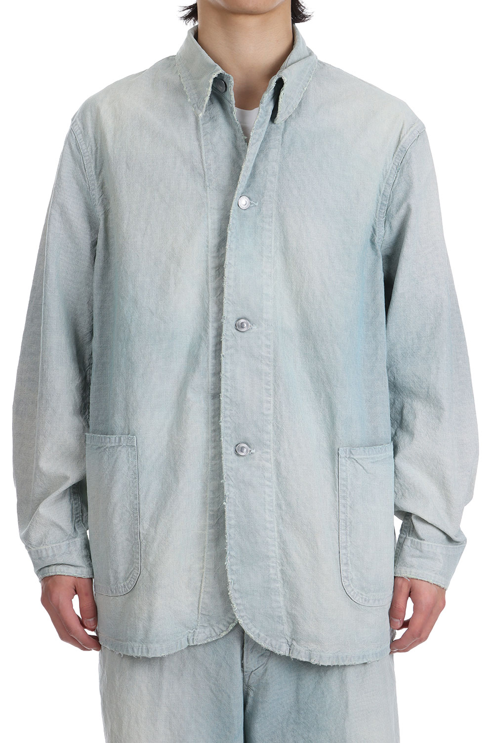 ジャケット・アウター 25SS A.PRESSE Indigo Pin Check Coverall A.PRESSE 25SS Indigo Pin Check Coverall – Vintage Concept Store