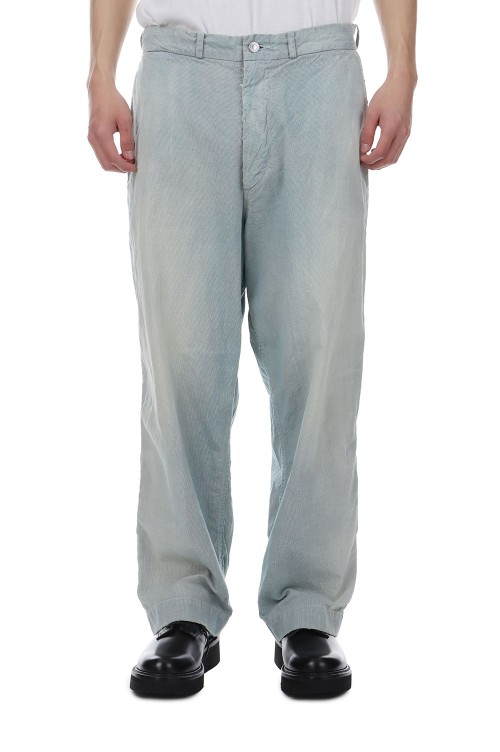 Indigo Pin Check Work Pants - SAX (25SAP-04-09H) | セレクト