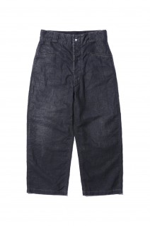 Vintage Black Linen Trousers - BLACK (25SAP-04-19H)