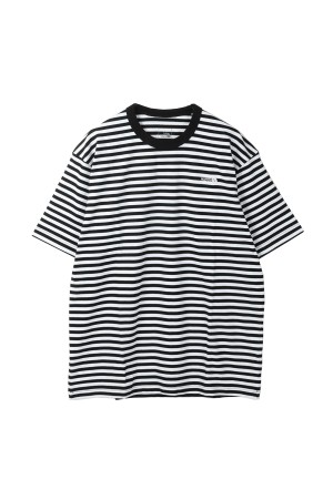 S/S Multi Border Tee - BLACK / WHITE (NT32455)