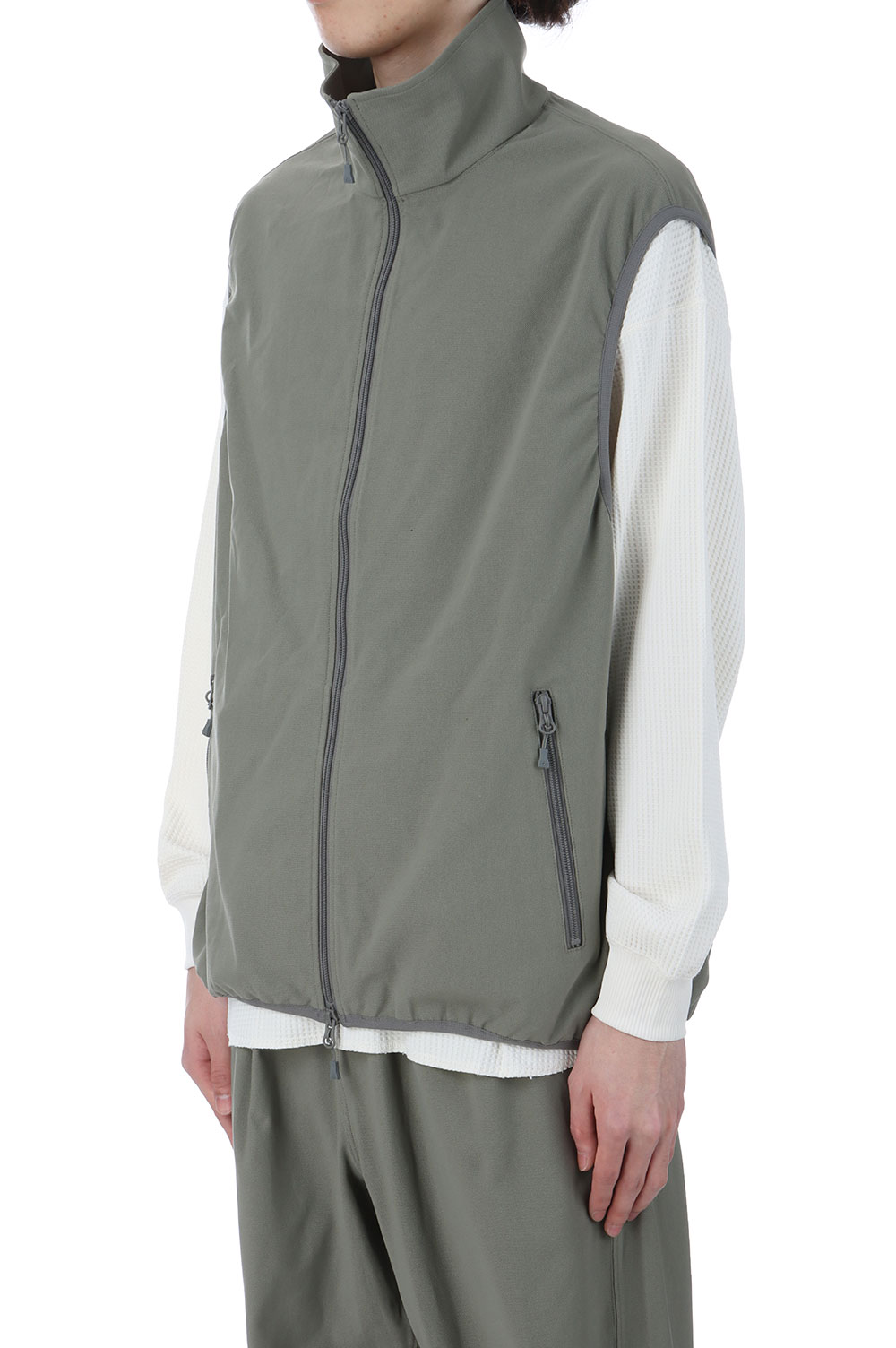 TECH FLEX JERSEY VEST - WOLF GRAY (BE-61025) | セレクトショップ