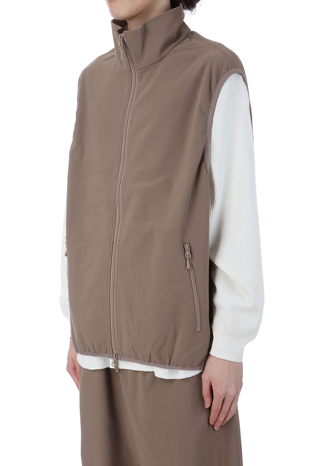 TECH FLEX JERSEY VEST - BEIGE (BE-61025) | セレクトショップ