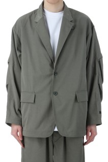 TECH LOOSE 2B JACKET TWILL - WOLF GRAY (BJ-56025)