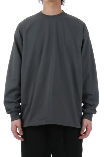 TECH DRAWSTRING L/S TEE - CHARCOAL (BE-40025)