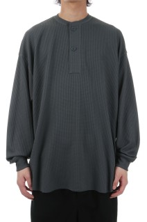 TECH THERMAL HENLEY L/S - CHARCOAL (BE-38025)