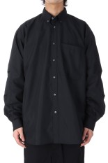 TECH BUTTON DOWN SHIRT L/S - BLACK (BE-80025)