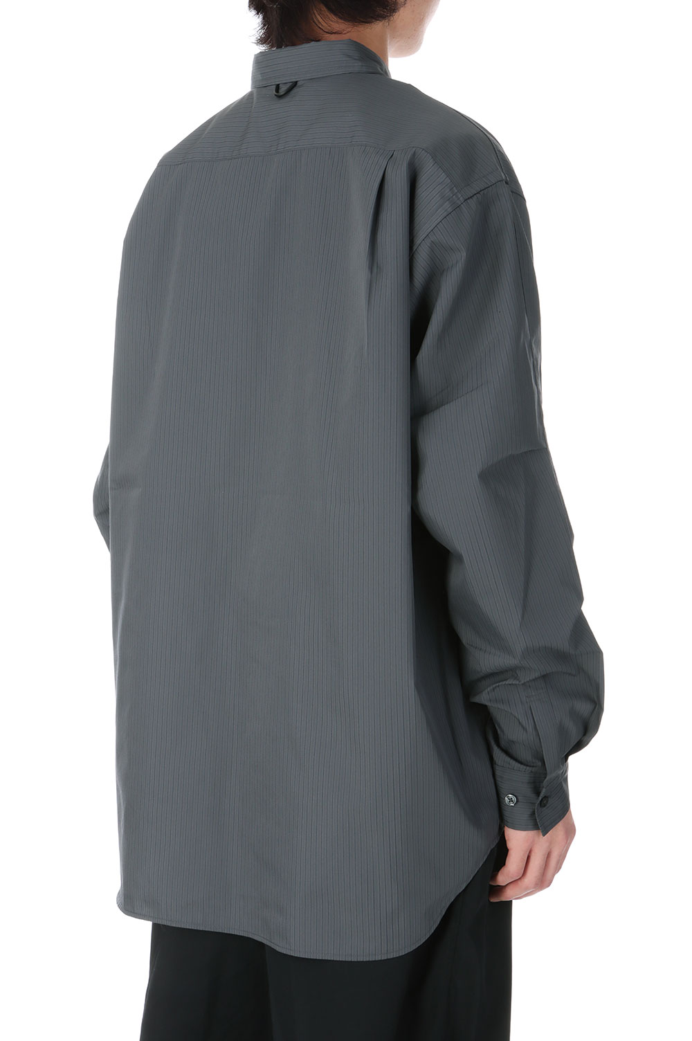 TECH REGULAR STRIPE SHIRT L/S #CHARCOAL [BE-81025] – cocorozashi