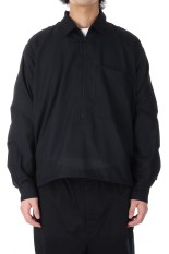 TECH HALF ZIP SHIRT L/S - BLACK (BE-39025)