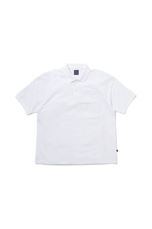 TECH POLO SHIRT W/POCKET S/S - WHITE (BE-37025) | セレクト