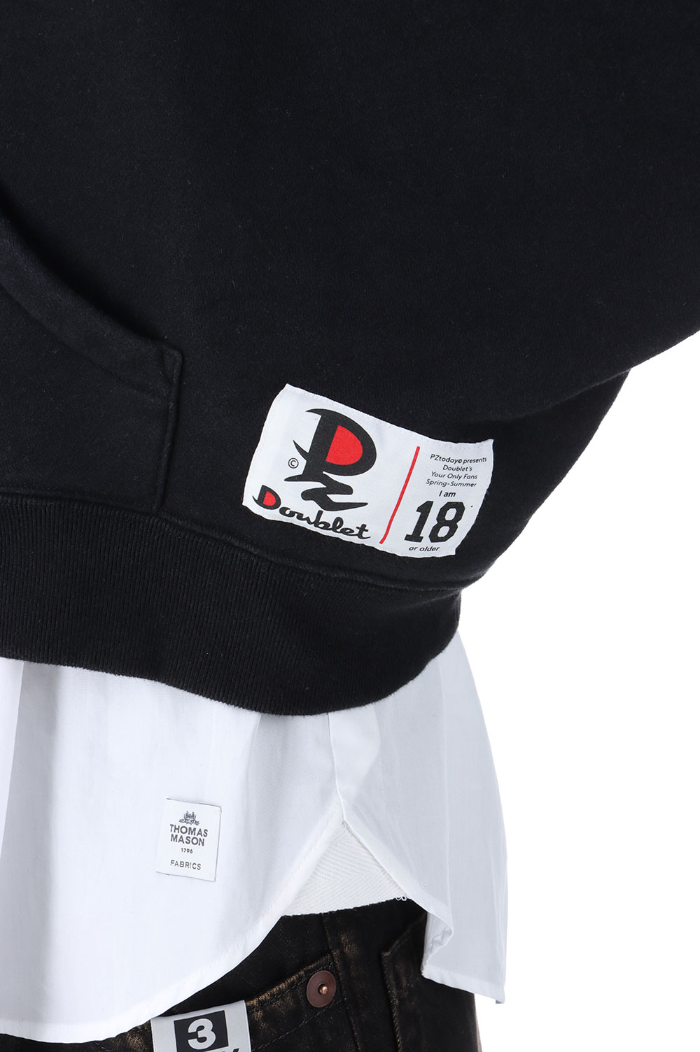 25SS doublet ONLY FANS PZTODAY サイズM doublet Off-White PZtoday