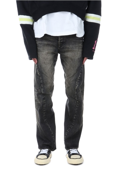 USED FINISH DENIM PANTS - BLACK (25SS12PT300) | セレクトショップ