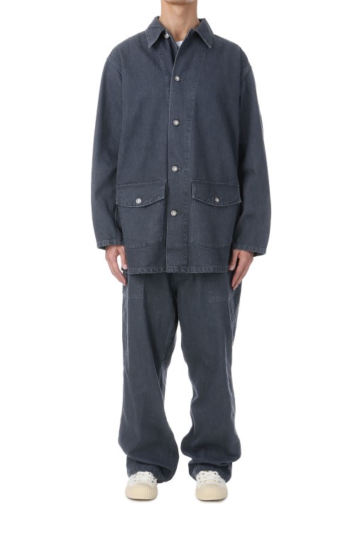 M-41 US.ARMY Denim Coverall Jacket - Medium Gray (JKLM-136
