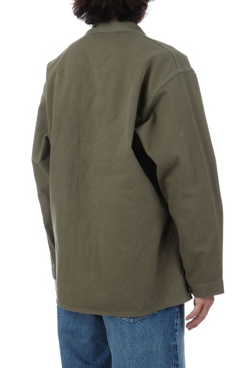 USMC P-47 HBT Jacket / Stone Wash - Dark Olive (JKLM-142-SW USMC P-47 HBT Jacket / Stone Wash - Dark Olive (JKLM-142-SW