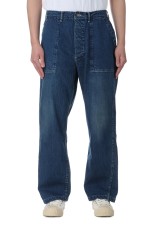 Denim Baker Pants - Medium Dark Blue Damage (PTLM-15BA-PIMDBL-D)