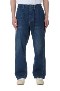 Denim Baker Pants - Medium Dark Blue Damage (PTLM-15BA-PIMDBL-D)