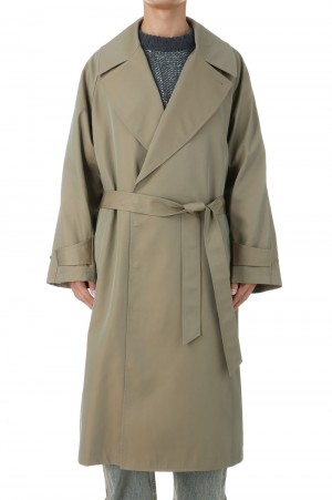 120/2/2 Suvin Cotton Gabardine Prime-Over Ulster Coat - BEIGE (11242161210)