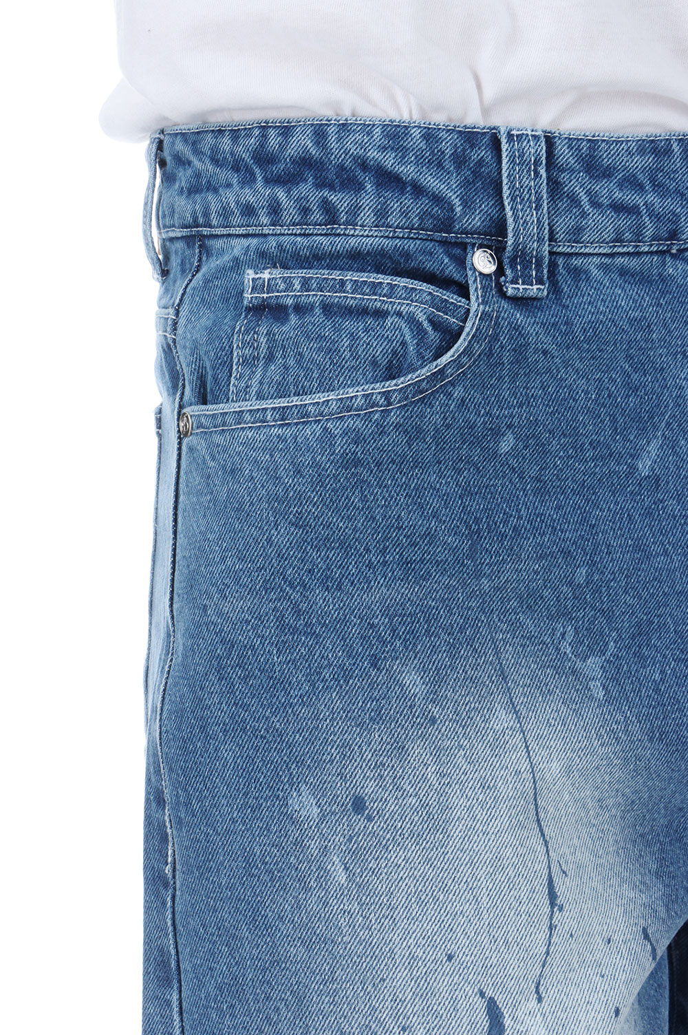 BEEZ-EYE-P SPLATTERED EXTRA BAGGY JEANS - INDIGO (BEPFW24PA21) |  セレクトショップ｜DeepInsideinc.com Store