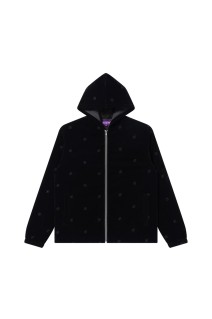 B EMBLEM PATTERNED JACKET - BLACK (BEPFW24OT22)