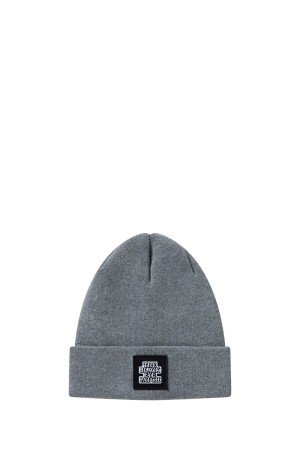 OG LABEL PATCHED BEANIE - GRAY (BEPFW24AC69)