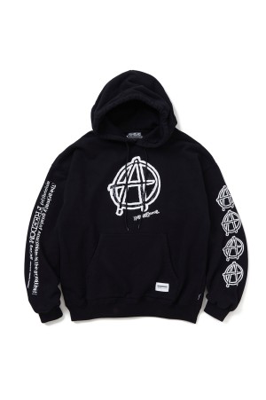 NH × ANARCHIC ADJUSTMENT . SWEAT HOODIE LS / BLACK (242UWAJN