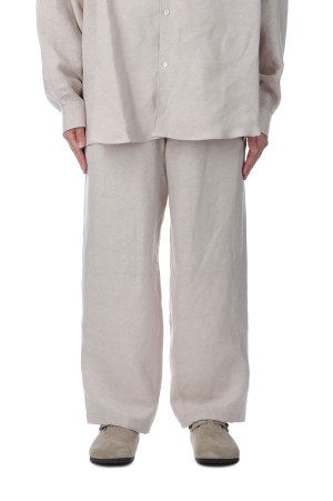Linen Cupro Track Pants - BEIGE (GM251-40258)